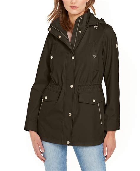 michael kors womens parka|Michael Kors anorak rain jacket.